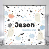 Lofaris Custom Boo Almost Due Halloween Baby Shower Backdrop